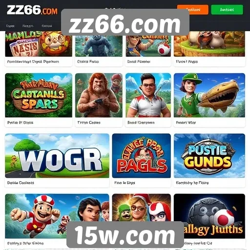Análise da diversidade de jogos em zz66.com